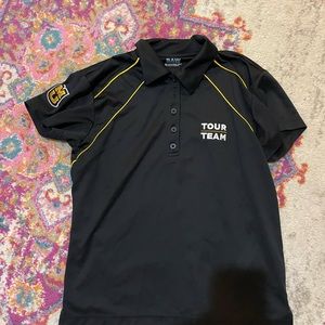 Black womens polo